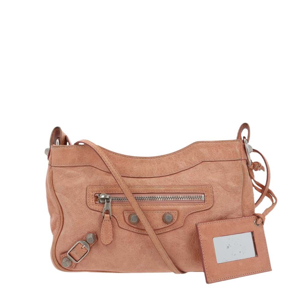 Balenciaga Hip Crossbody Bag In Pink Leather Gem